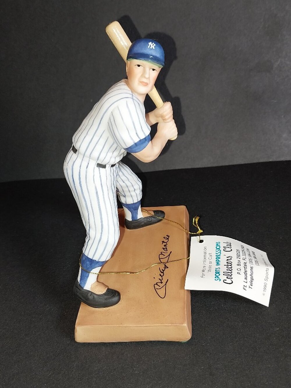 NY Yankees Mickey Mantle “ The Mick “Sports Impression Figurine With COA